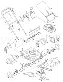 Page B Diagram and Parts List for 12AE46JA001 2008 Yard Man Lawn Mower